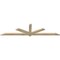 Ekena Millwork Kennewick Rough Sawn Timber Gable Bracket, Douglas Fir, 96"W x 24"H x 2"D x 4"F, 6/12 Pitch GBW096X24X0204KEN00RDF - alternate 5